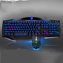 Wired Optical Gaming Keyboard Mouse Suit Set With Waterproof Backlight Keyboard Mouse combos for pc computer gaming gamer backlight game keyboard and mouse suit wired gaming keyboard and mouse combo 104 kyes gaming keyboard with wired 6d mouse kx04