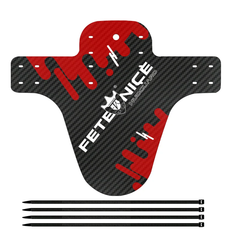 

Newest Bike Mudguard Carbon Fiber Texture Ultralight Front and Rear Bike Fender