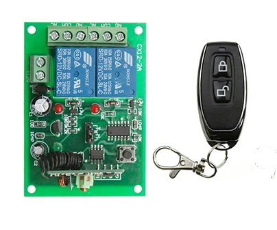 

Universal Wireless Remote Switch DC 12V 24V 10A 315/433 MHz 2CH 2 CH relay Receiver Module and RF Transmitter Remote Controls