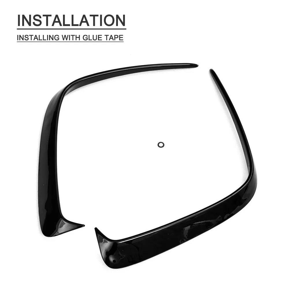 1 par de coches negro ABS parachoques trasero divisor Spoilers Canard para Mercedes Benz para W176 A200 A250 A45 para AMG 2013-2016