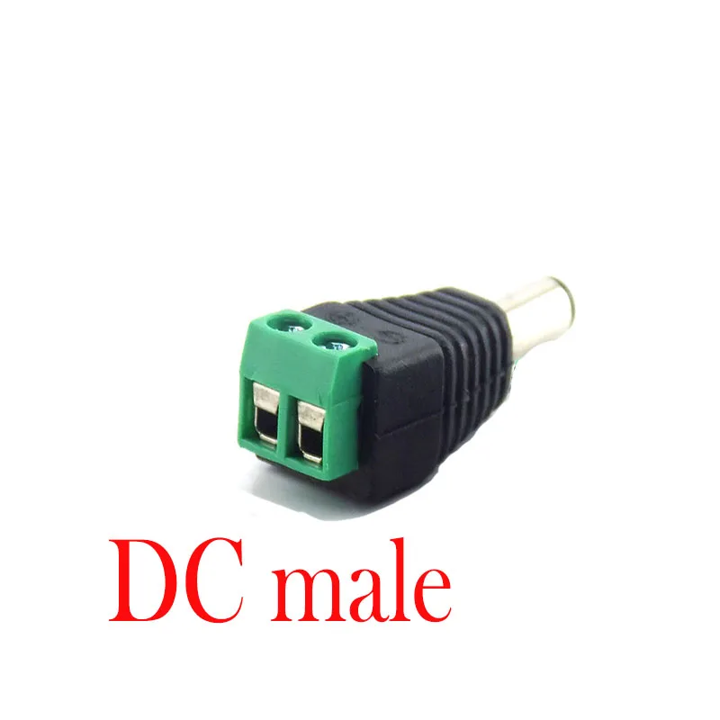 DC Male DC мощность 1 Женский до 2 3 4 5 6 8 Мужской способ Splitter адаптер разъем кабель 5,5 мм* 2,1 мм 12 В для камеры видеонаблюдения Светодиодные полосы света - Цвет: DC Male