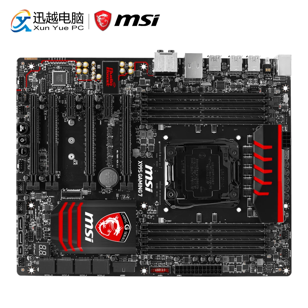 

MSI X99S GAMING 7 Desktop Motherboard X99 Socket LGA 2011-3 i7 i5 i3 DDR3 128G SATA3 USB3.0 ATX