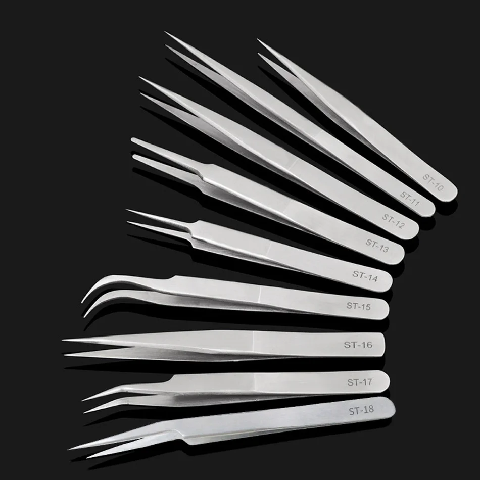 

Fadvan VETUS-ST Series Stainless Steel Eyebrow Tweezer False Eyelash Extension Tools Anti Acid Tweezers