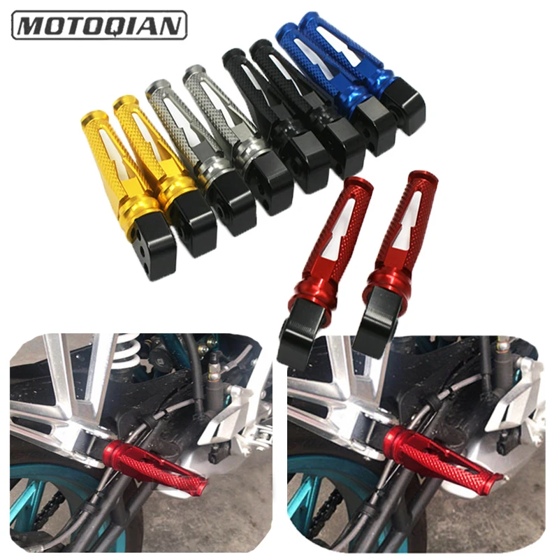 

Moto Parts CNC Aluminum Rear Footrests Foot pegs Pedals For Yamaha MT-03 MT-25 MT-07 MT-09 XSR700 XSR900 T-MAX 530 500