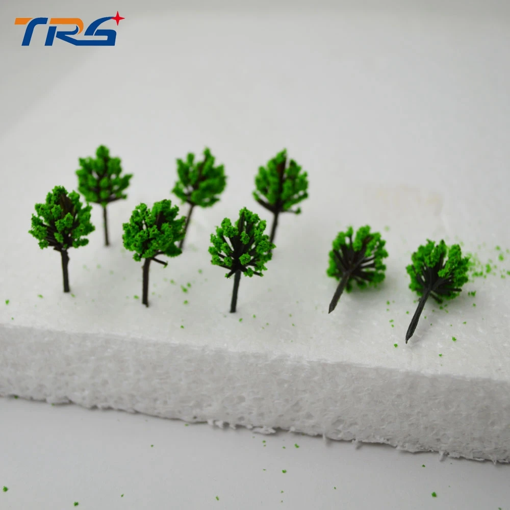 

Teraysun 100pc 2.5cm Scenery Landscape Train Model Scale plastic Tree