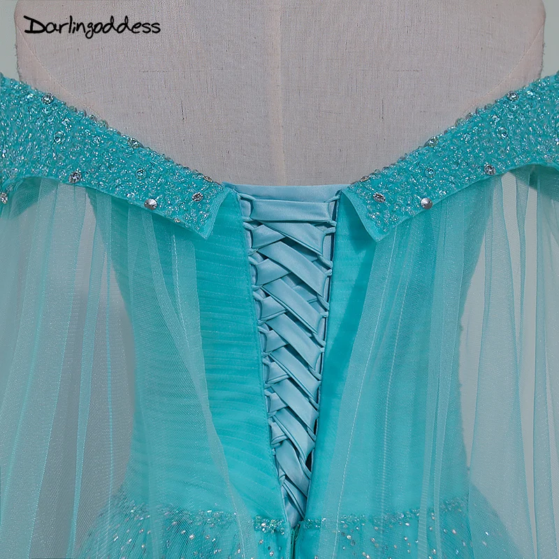 Darlingoddess настоящая фотография Свадебное платье трапециевидной формы элегантное платье в пол с кристаллами и открытыми плечами vestido de noiva
