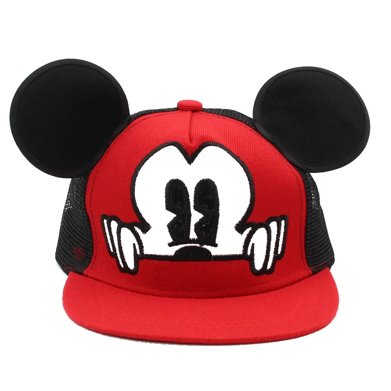 الكرتون ميكي البيسبول قبعات الأطفال الاطفال سنببك الهيب هوب قبعة الفتيان الفتيات الصيف تنفس شبكة الشمس Gorras للجنسين الشارع الشهير