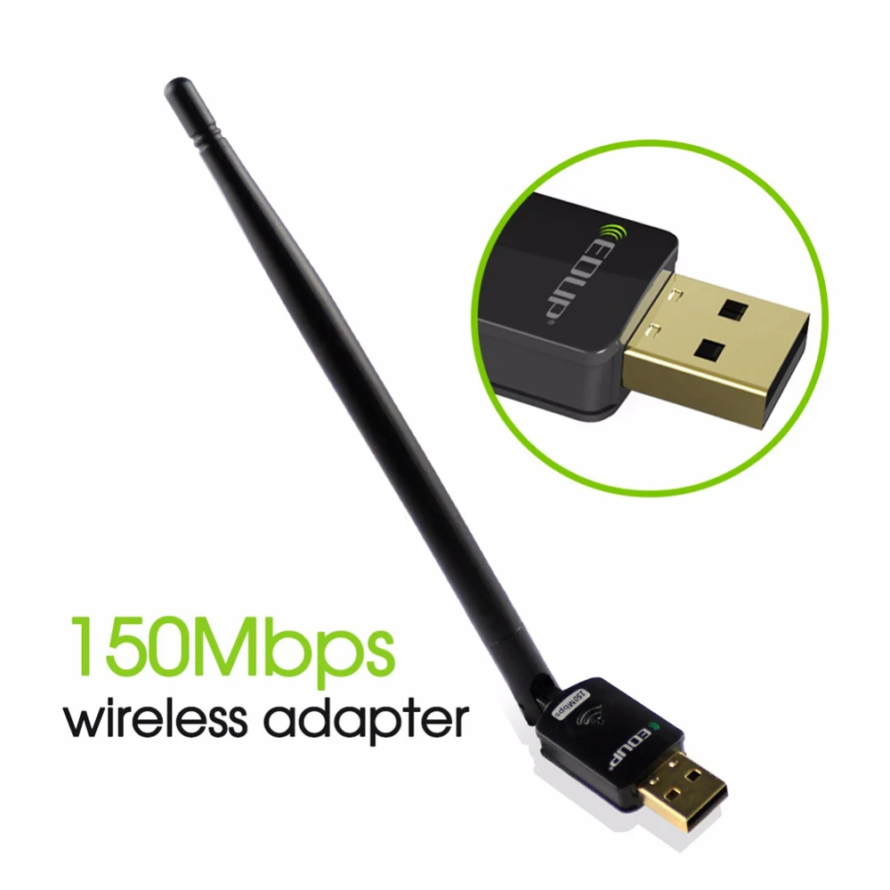 150 Мбит/с USB wifi адаптер с высоким коэффициентом усиления 6dbi Wi-Fi антенна 802.11n дальние usb Wi-Fi приемник Ethernet Сетевая карта