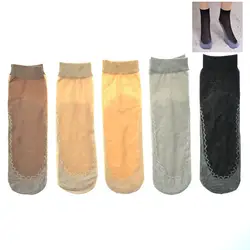 Высокое качество женские бархатные носки женские носки летние носки тонкие шелковые прозрачные 1