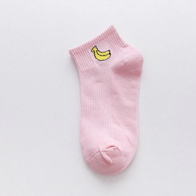 Новые весенне-летние носки-башмачки с рисунком свежих фруктов белые удобные хлопковые модные носки мягкие носки в стиле Харадзюку