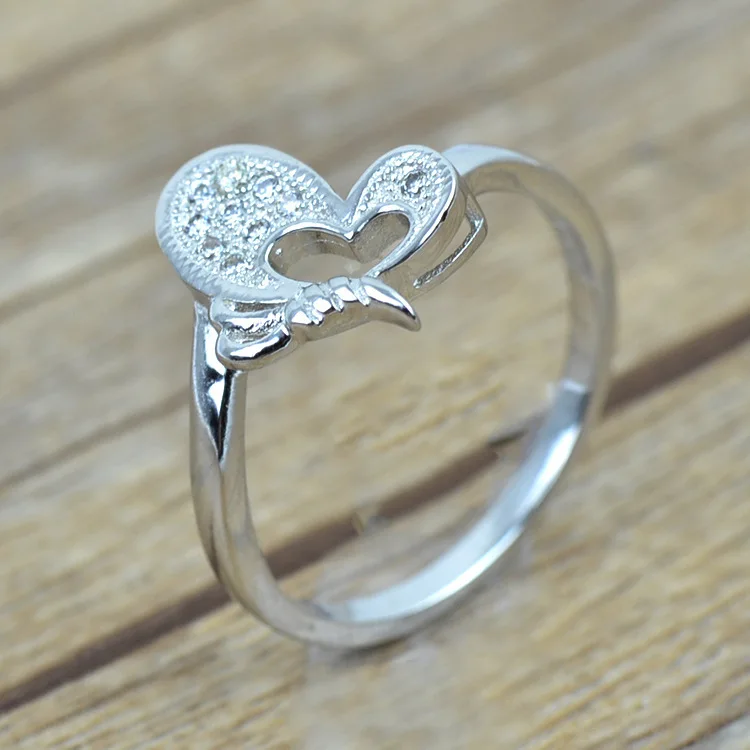 top cubic zirconia real sterling silver ring butterfly design women jewelry wedding engagement ring s925 - Clearance Wedding Rings top cubic zirconia real sterling silver ring butterfly design women jewelry wedding engagement ring s925 - Clearance Wedding Rings