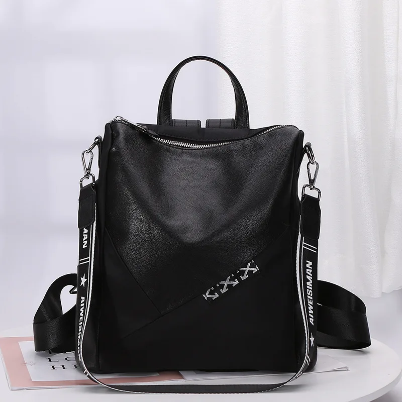 

2019 Women New Korean Version Backpack With Usb Charging Large Capacity Single Shoulder Slant Notebook Computer Bag Leisure Pu
