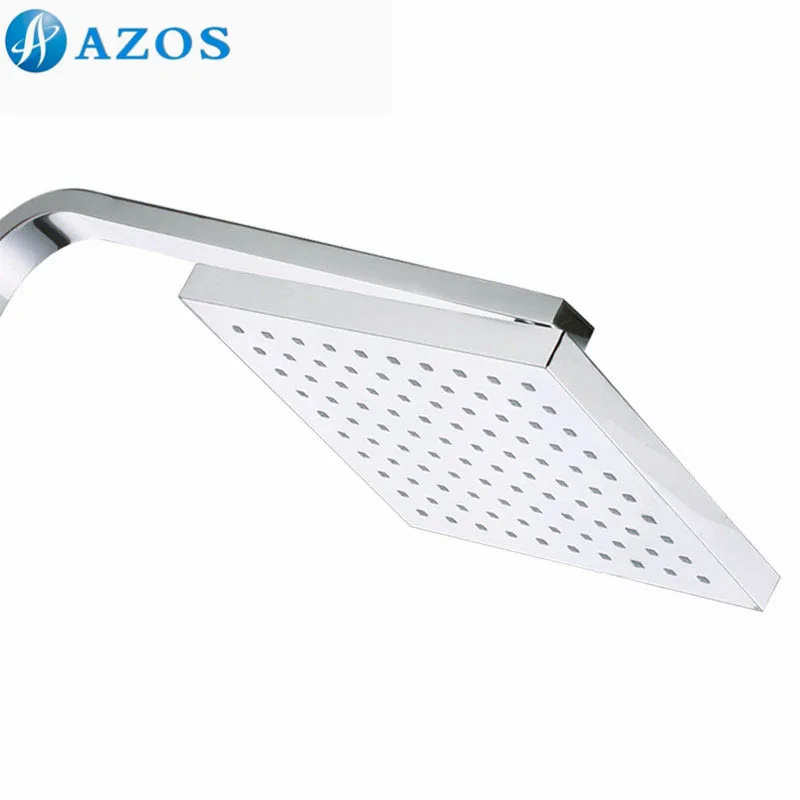 

8" Bathroom Shower Head Waterfall Rainfall Fixed Wall Mounted Grade Plastic ABS Chrome Polish Silver Color FHS020