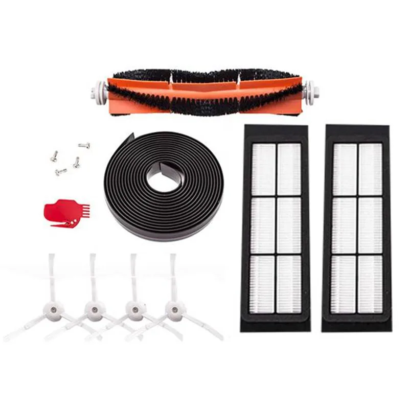 

New HEPA Filter Roller Brush Cleaning Mops Side Brush 2M Magnetic Strip Wall Vacuum Parts Kit For XIAOMI Robot Vacuum Cleaner