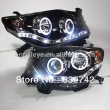 Для Prado 2700 FJ150 светодиодный фары «ангельские глаза» для Toyota 2009-2013 год LDV1