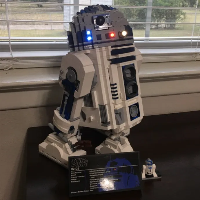 r2d2 lego light kit