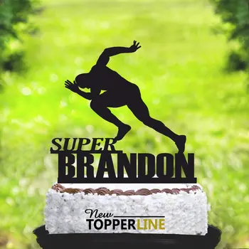 

Runner, Personalized Cake Topper,Boys Birthday Party Athlete Cake Topper,Runner's Cake Topper,Cross Country,Male Runner Cake Top