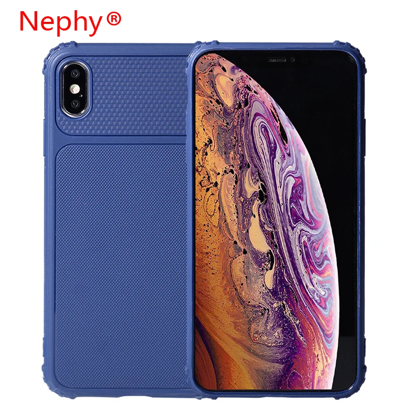 Nephy carbon fiber texture drop resistance light soft thin phone case for iphoneX XS XR Max 6 6P 6S 6SP 7 7Plus 8 8Plus Caver |
