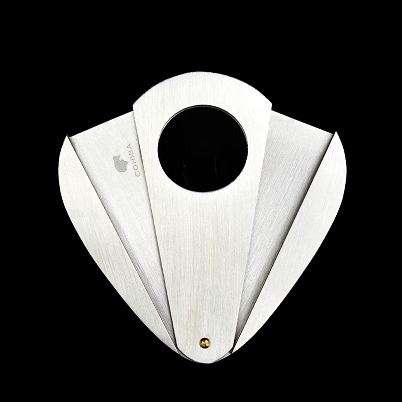 

Cohiba Cigar Scissors Silver Stainless Steel Dual Blades Cigar Cutter Pocket Cigar Tool