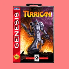 Turrican 16 бит MD игровая карта с розничной коробкой для sega Genesis& Mega Drive