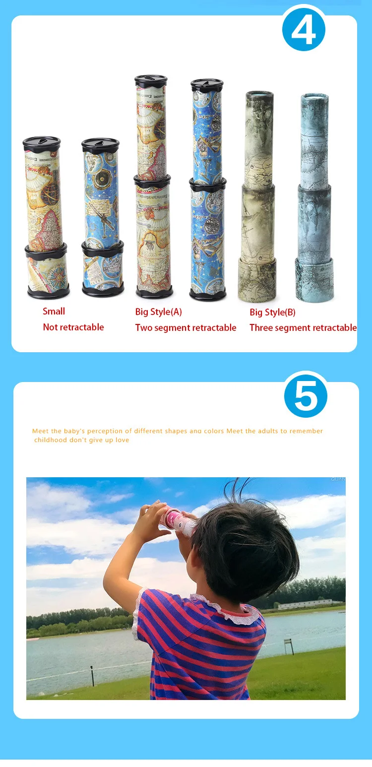 Scalable Rotation Kaleidoscope 30cm Magic Changeful Adjustable Fancy Colored World 10 HTB1y9rUQCzqK1RjSZFLq6An2XXaa