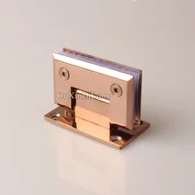High Quality 2PCS 304 Stainless Steel Frameless Shower Glass Door Hinges 90 Degree Wall to Glass Fixed Clamps Holder Brackets 90 degree shower door hinge solid copper spring hinges glass to wall fitting glass clamp dc 3041