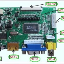 Универсальный HDMI VGA 2AV 50PIN ttl LVDS плата контроллера Модуль монитор Комплект для Raspberry PI lcd AT070TN92 tn90 94 панель