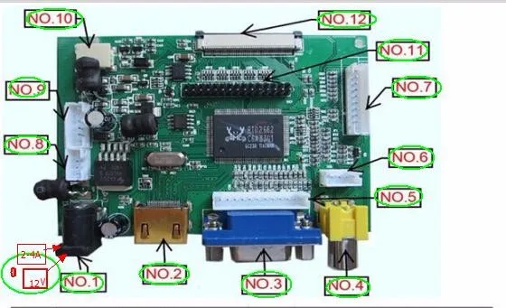 Универсальный HDMI VGA 2AV 50PIN TTL LVDS плата контроллера Модуль монитор Комплект для