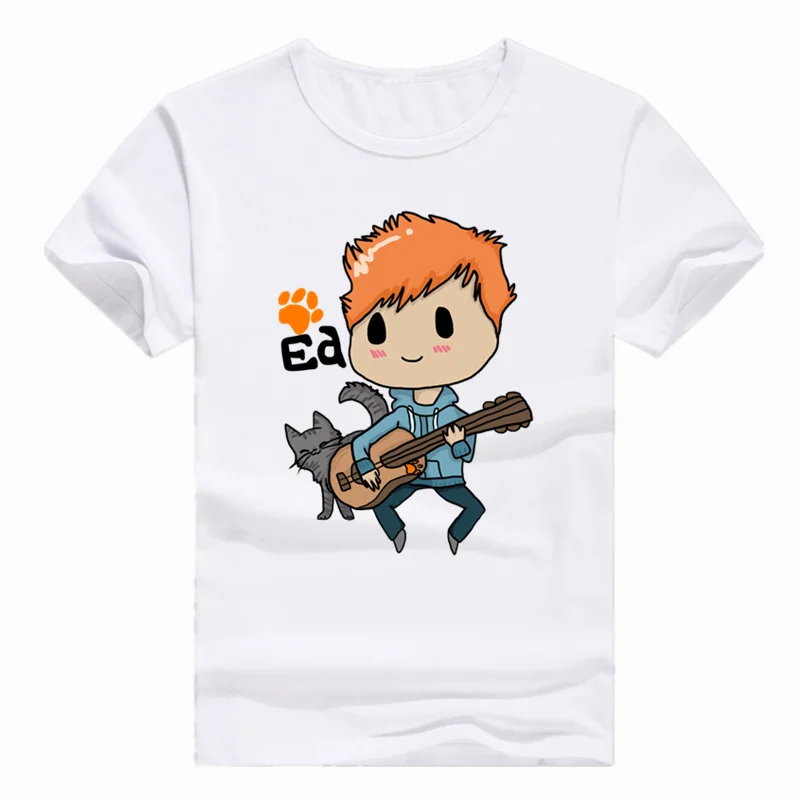 

Asian Size Print Ed Sheeran Funny T-shirt Short sleeve O-Neck Tshirt Streetwear For Men Women HCP579
