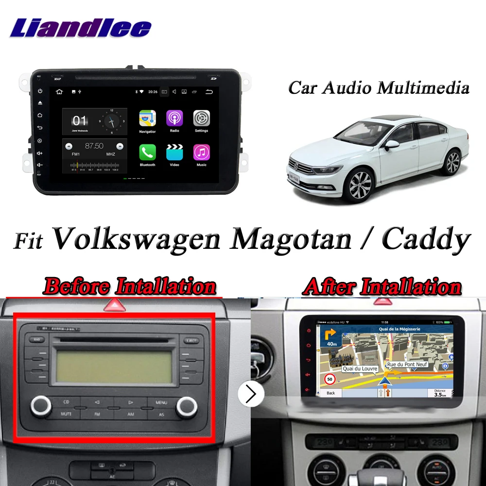 Top Liandlee Car Android System For Volkswagen Magotan / Caddy  Radio CD DVD Player GPS Nav Navi Navigation HD Screen Multimedia 14