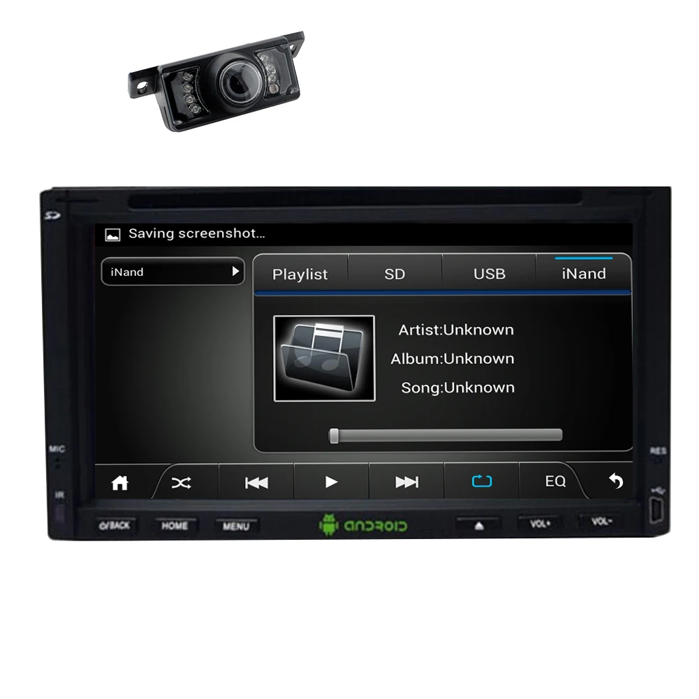 Android 4.4.1 GPS Navigation Capacitive Car Radio Audio FM AM Stereo System MP4 Autoradio Universal 2 Din Video Receiver Car DVD Player Multimedia CD Automotive Accessory EinCar RDS Mirroring Reversing Camera