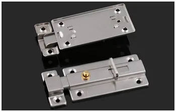 

2pcs 3 inch 4 inch stainless steel security Wooden door latch door button anti-theft bolt automatic spring bolt