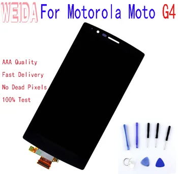

For Motorola Moto G4 XT1644 LCD Display Touch Screen Digitizer Assembly Frame with free tool