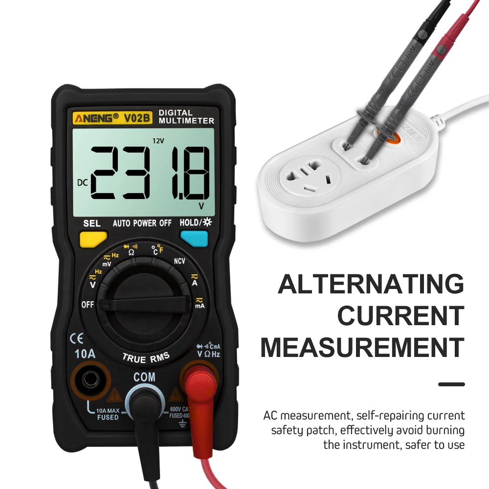 

Multimeters ESR Transistor Tester Digital Multimeter Profesional Automatic Power-Off Peak Table Automatic AC DC Multimetro
