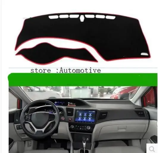 

2012 2013 2014 2015 For Honda Civic Dashboard Cover Dashmat Dash Mat Pad Sun Shade Dash Board Cover Carpet