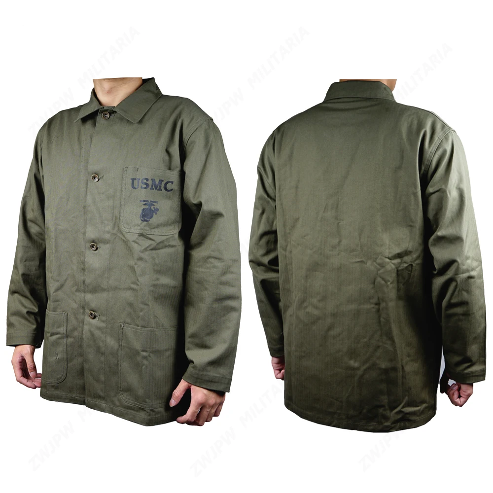 WW2 WWII США USMC HBT армейское зеленое полевое пальто куртка Верхняя одежда США/501104
