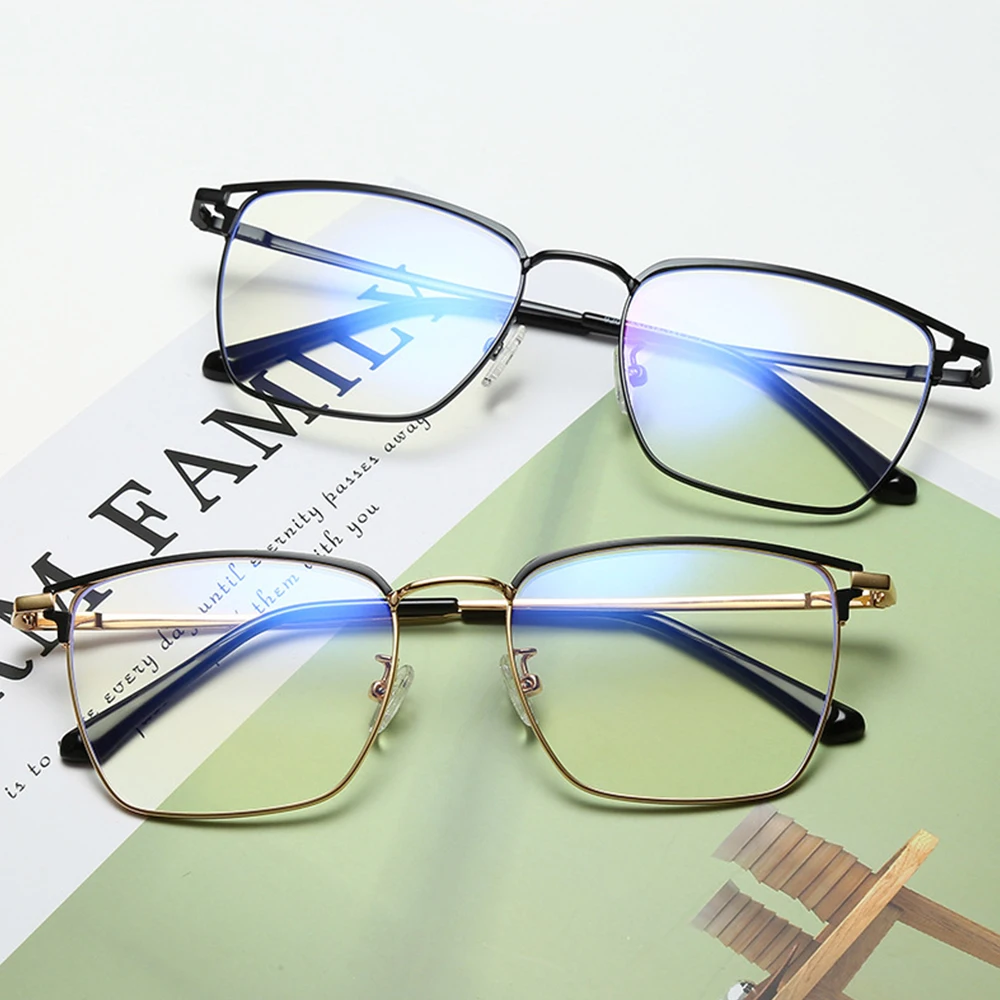 

Men Square Glasses Frame Harmful Blue Light Blocking Glasses for Men Women Goggles Anti-radiation Computer Glasses EyewearPL1162