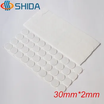 

Black/White 200PCS 30*2mm Anti Slip Self-Adhesive Silicone Rubber Feet Pads Flat Silica Gel Bumper Pads For Table,Shock Absorber
