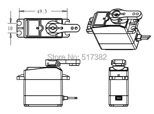 Peças e Acessórios 1x ds3218 atualização servo 20 Parâmetros Técnicos : Kv1100