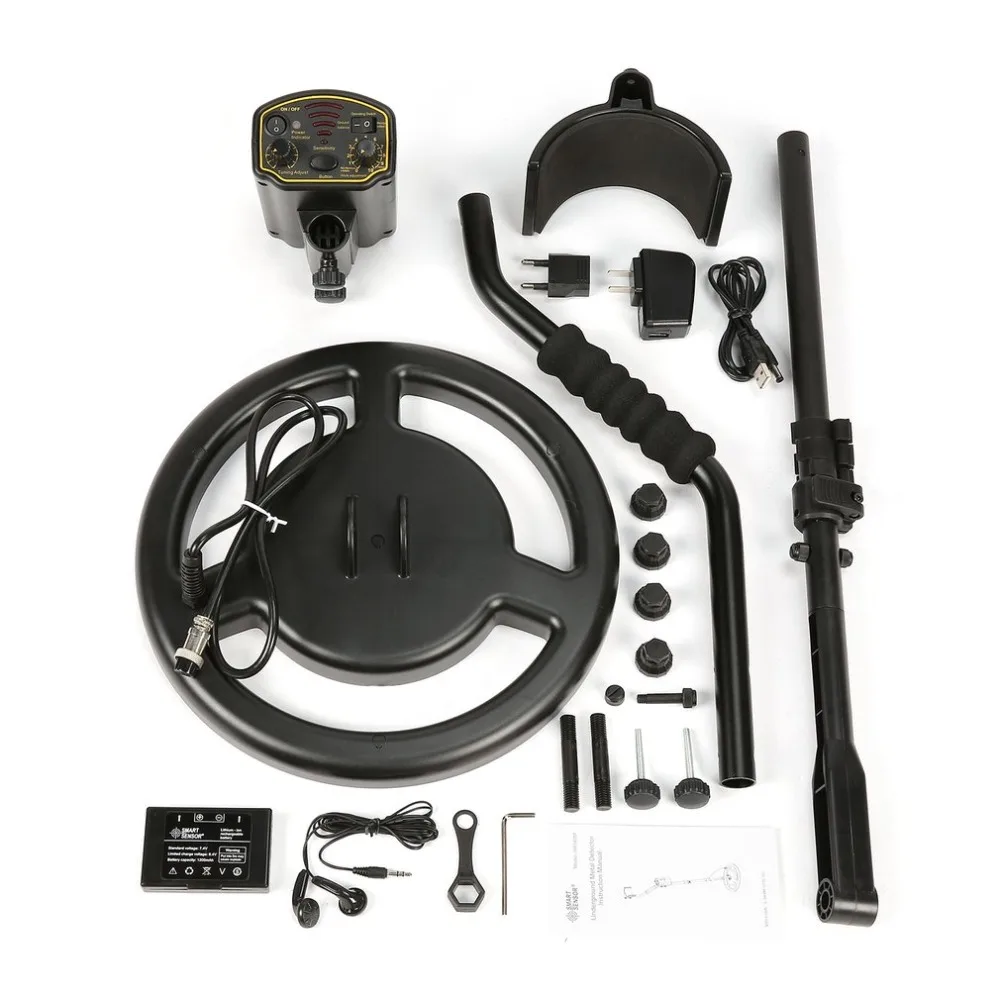 

SMART SENSOR AR944M Professional Underground Metal Detector Adjustable Gold Silver Finder Treasure Tracker Seeker 1.8m Depth