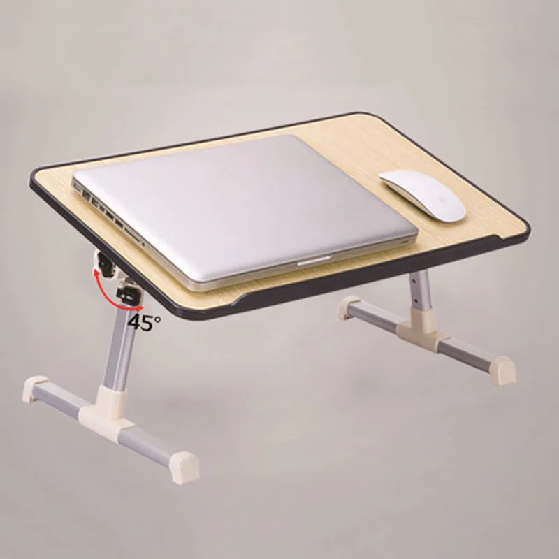  Simple Laptop Table Bed Desk Students Dormitory Reading Studying Desk Folding Lifting Computer Desk