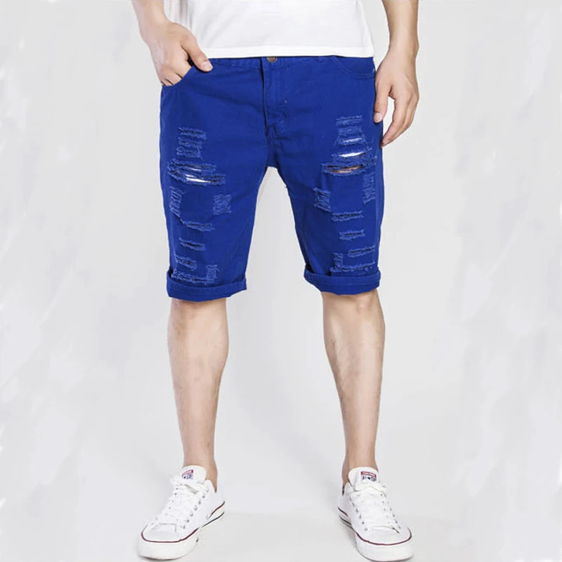 Denim Shorts Men 2018 Brand Fashion Casual Hole Short Jeans Korean Comfortable Plus Size XXXL White Red Black Denim Shorts Men 2018 Brand Fashion Casual Hole Short Jeans Korean Comfortable Plus Size XXXL White Red Black