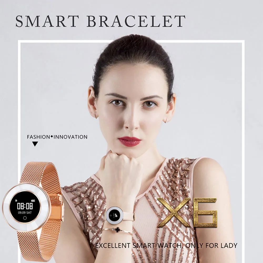 

Smart Watch Women Fitness Tracker Blood Pressure Heart Rate Monitor Smart Bracelet Waterproof IP68 Woman Watch Gift For Lady