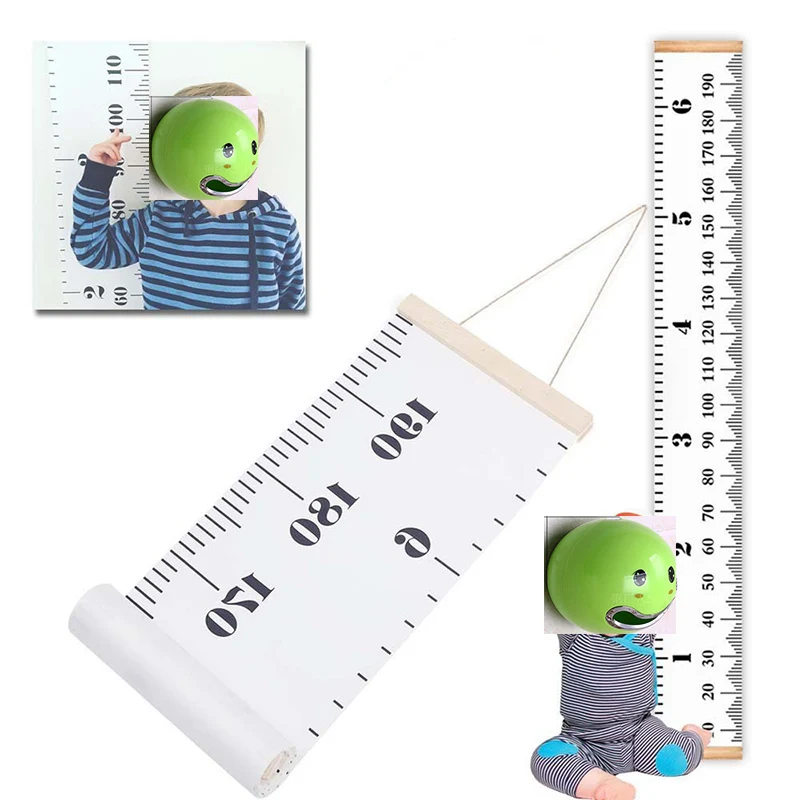 

Wooden Wall Hanging Baby Child Kids Growth Chart Height Measure Ruler Wall Sticker for Kids Children Room Home Decoration