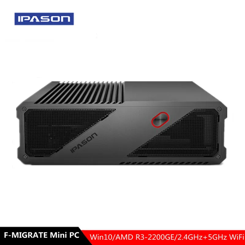 

IPASON F-MIGRATE Office Game Mini PC Win 10 AMD R3-2200GE AMD Radeon RX Vega 8 Expandable 1TB 8GB DDR4 240GB SSD WiFi 1000Mbps