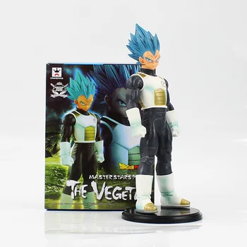 

25cm Vegeta action figure model toy dragonball z super saiyan master stars piece standing black base figure model gift for kids