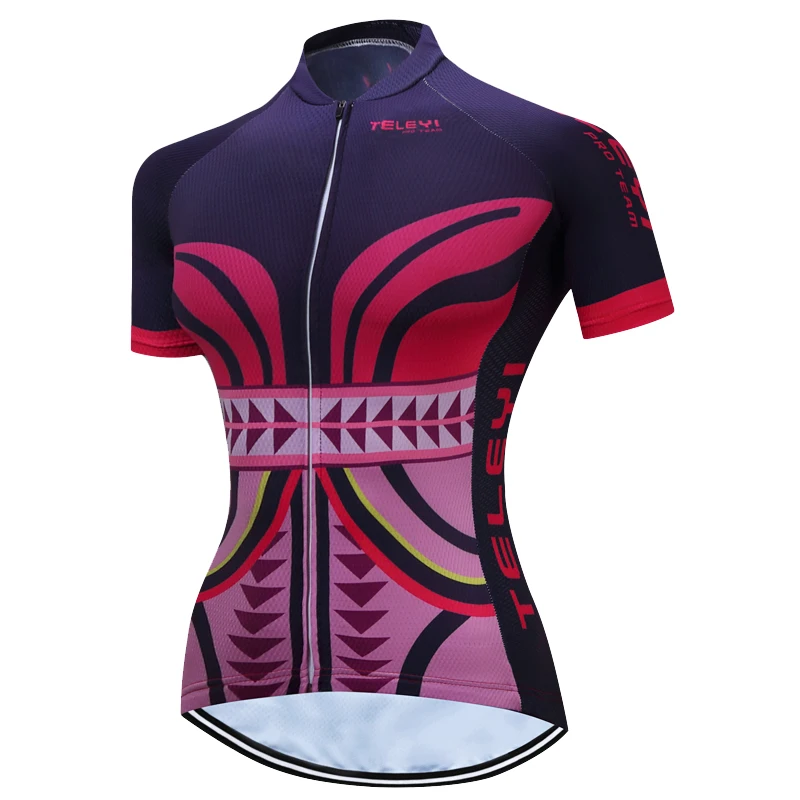 2017 Pro Team Women Cycling Jersey Breathable Summer Short Sleeve
