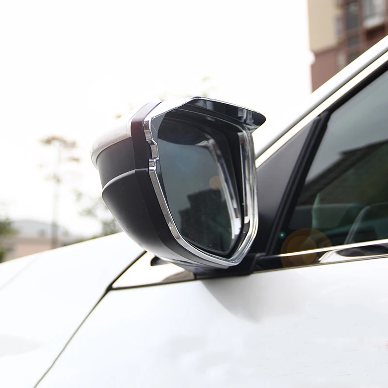 

2pcs Car Rearview Mirror Rain Shade Rainproof Blades Eyebrow Shield Cover Protector Accessories For Honda Civic 10th 2016 2017