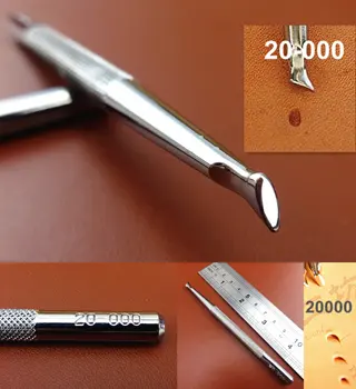 

1pc Stainless Steel Leather Craft Carving Stamping Stamp Punch Stamper Tool Master Leather Stamper - Chisel Pricking Iron Awl