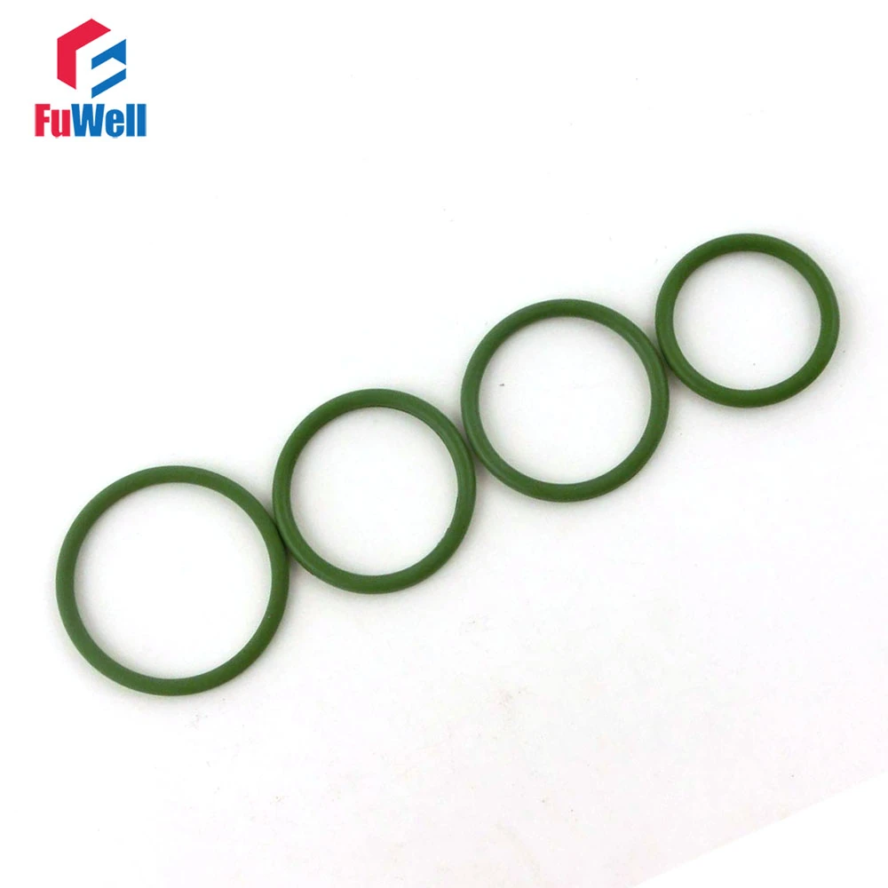 20pcs 3.5mm Thickness Green FKM O Ring Seals Gasket 23/24/25/26/27/28/29/30/31/32/33mm OD Fluorine Rubber O-Ring Seals Size : 28x21x3.5mm 